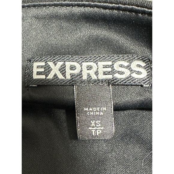 Women's Express Aztec Print Black Silver Sequin Mini Skirt Bodycon Party XS/TP - Picture 4 of 8